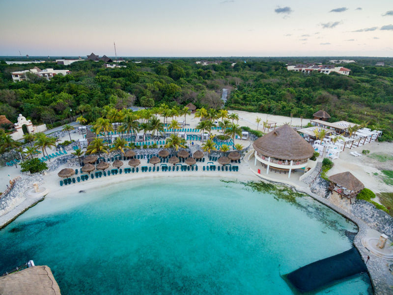 Occidental At Xcaret Destination Hotel Playa del Carmen Bagian luar foto Aerial view of Xel-Há